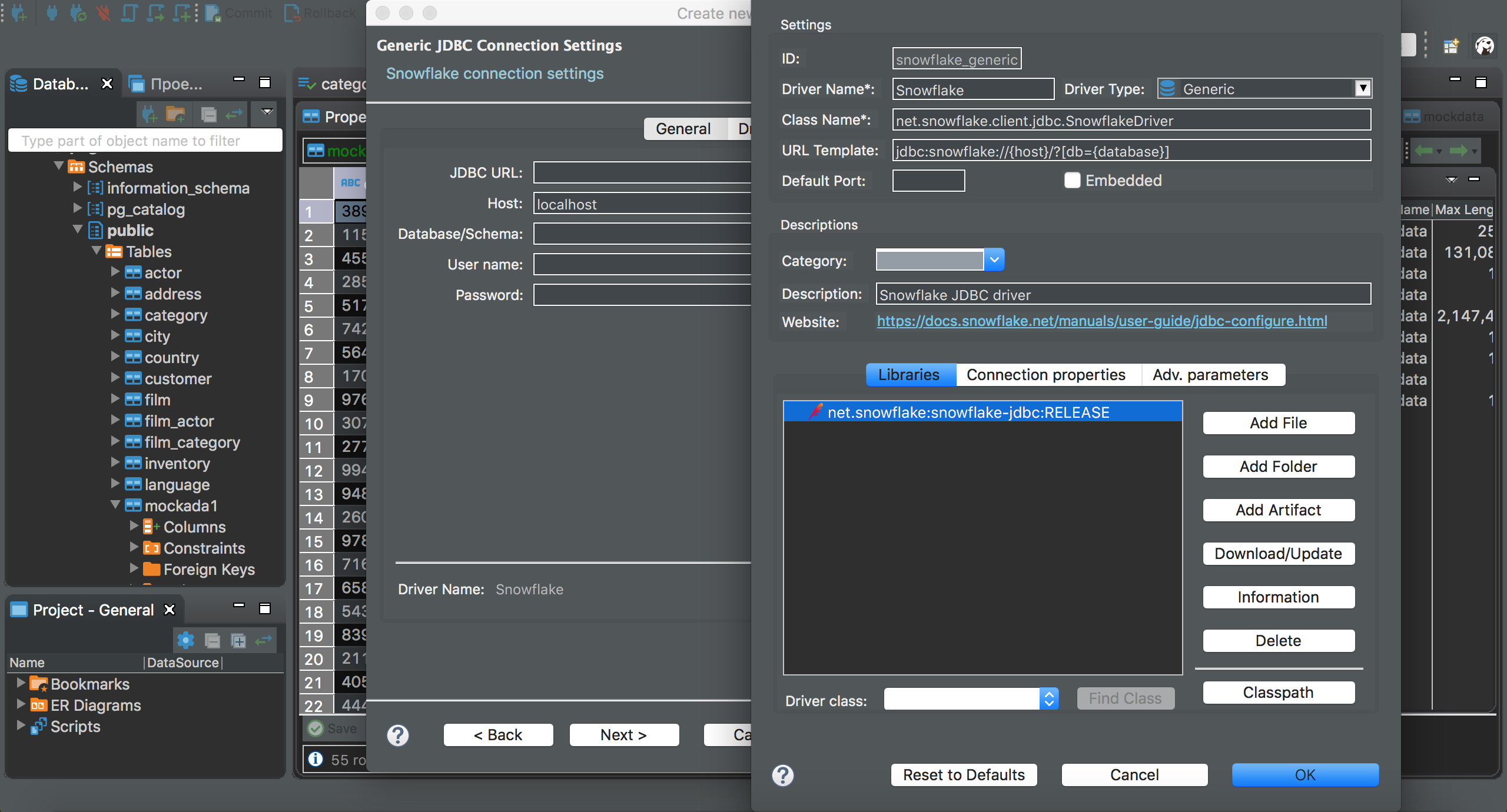 create new table in dbeaver sybase