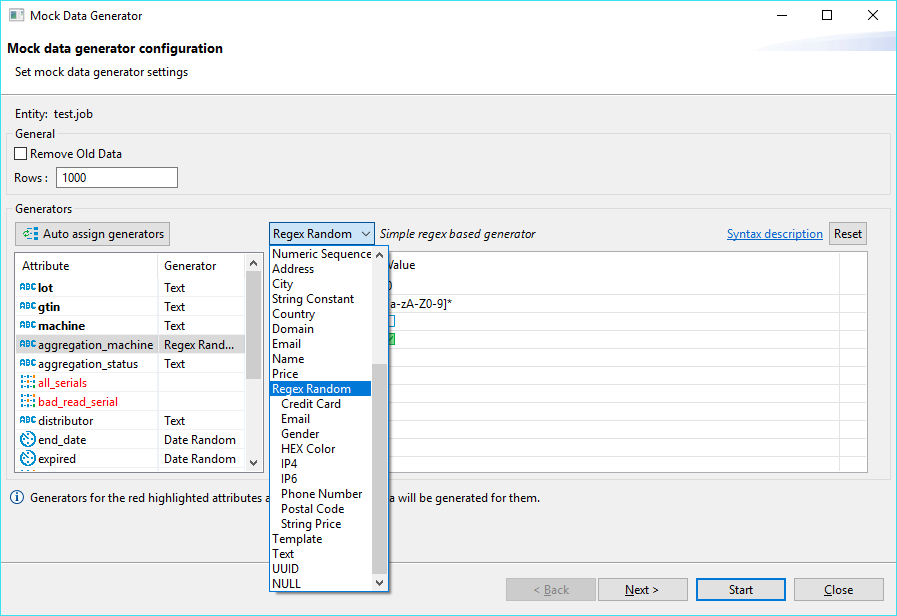 sql mock data generator