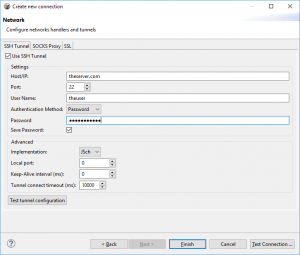 Dbeaver ssh tunnel postgres