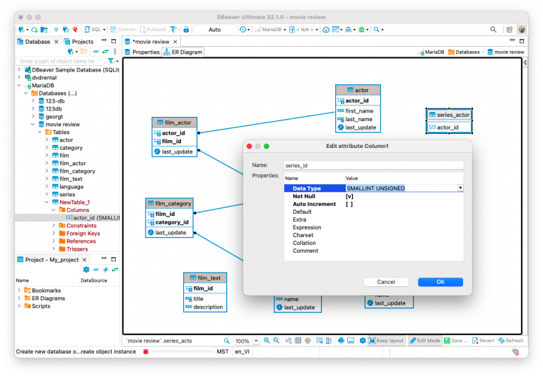 Forward Engineering with ERD