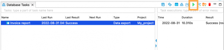 Working with tasks: how to get started - DBeaver