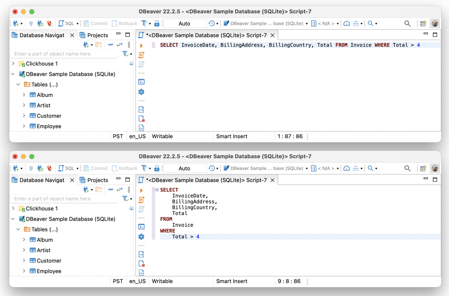 TOP-5 DBeaver shortcuts for creating new SQL Scripts