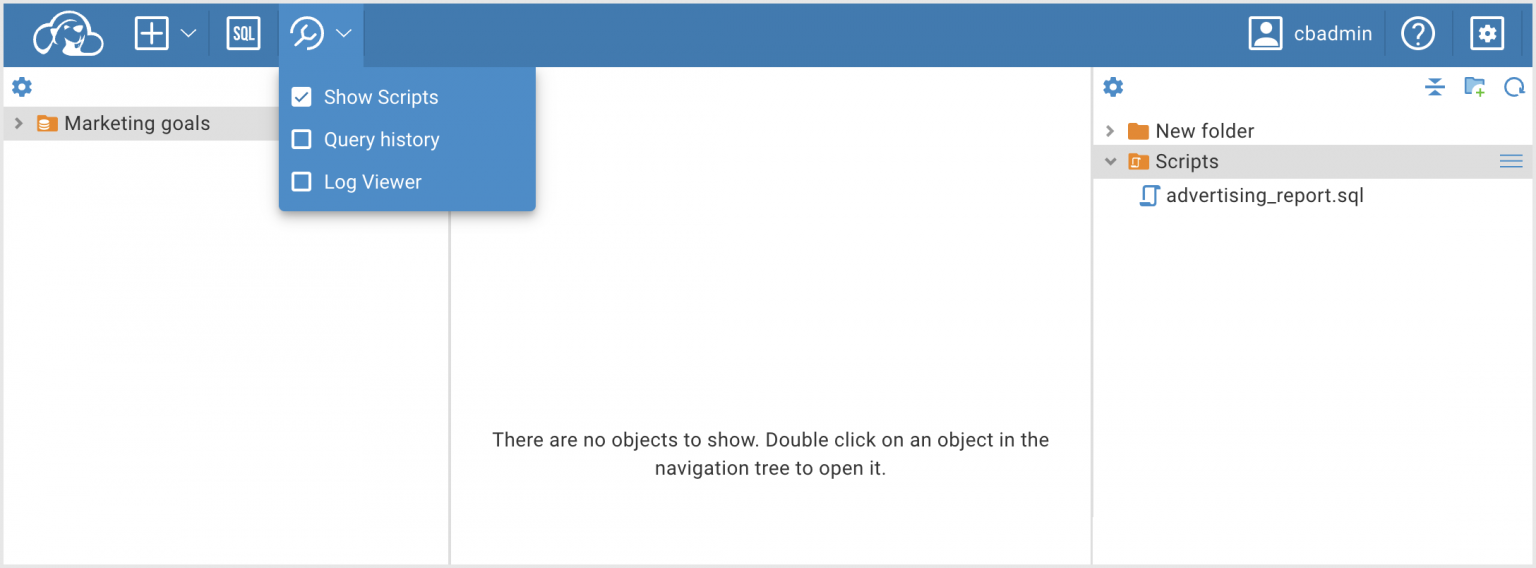 How to write the first simple queries in CloudBeaver's SQL Editor