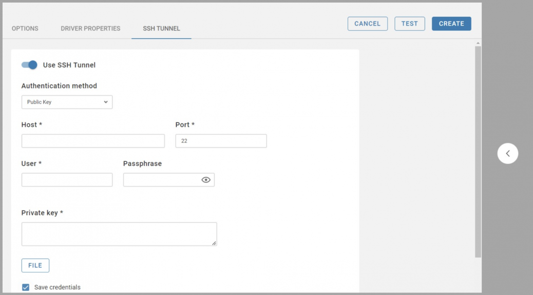 How to create database connections in CloudBeaver
