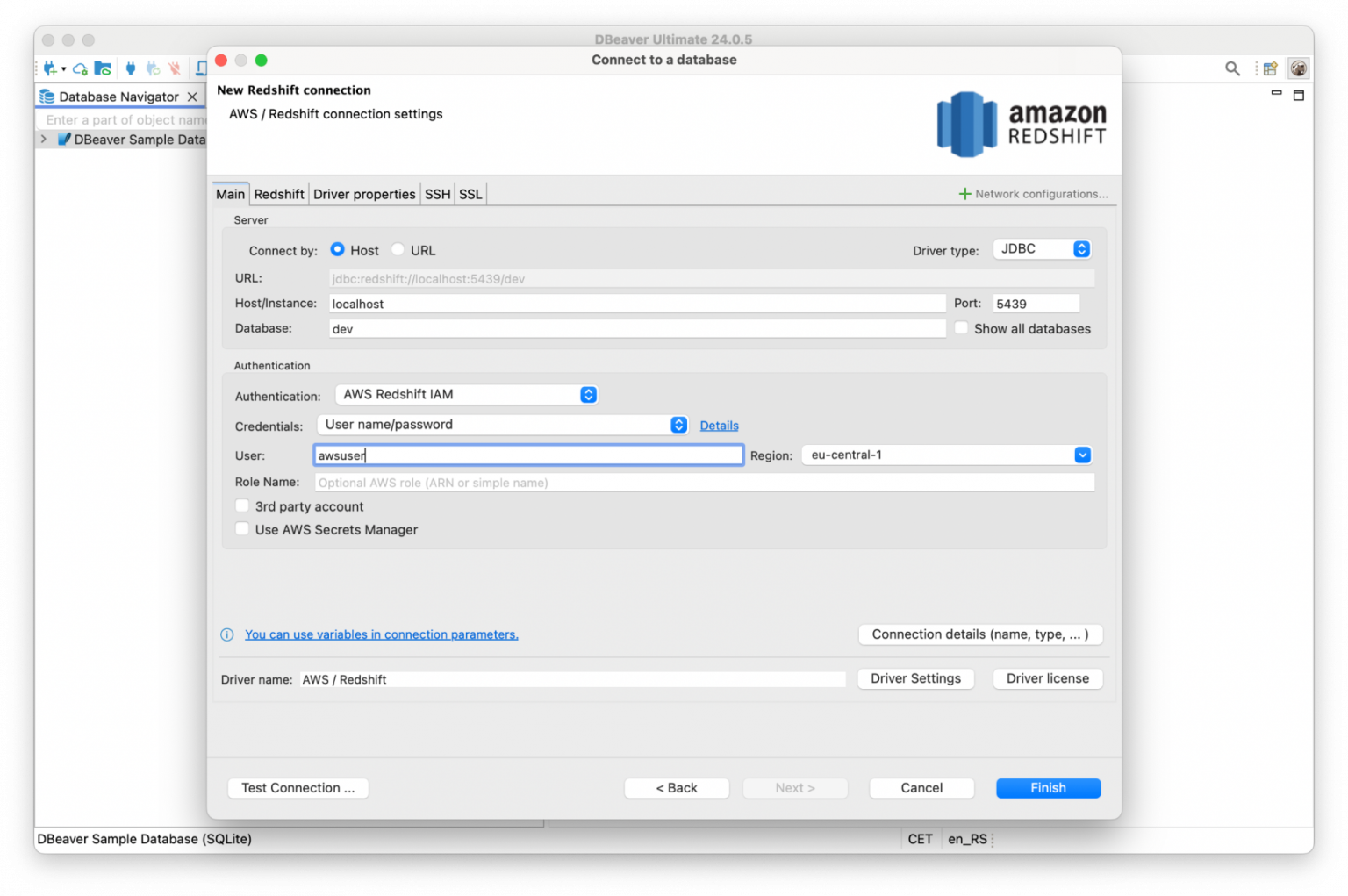 Redshift Connection in DBeaver Pro | Step-by-Step Setup Guide