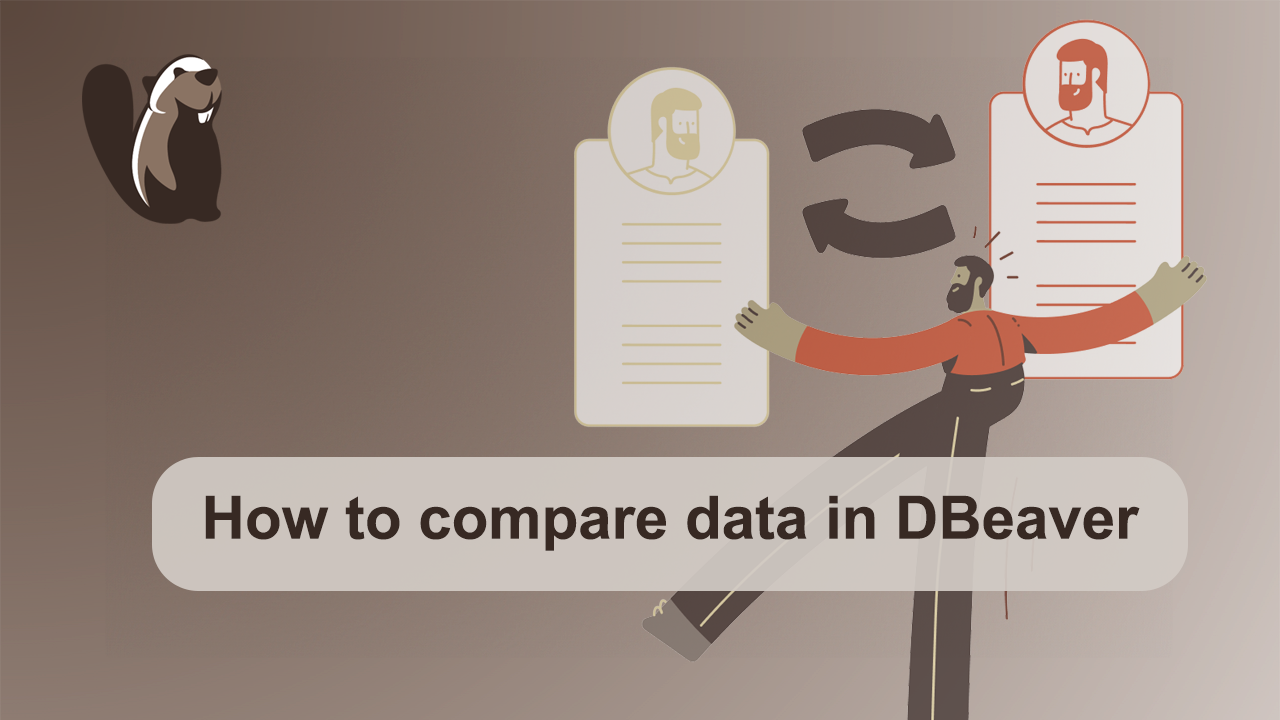 How to compare data in DBeaver