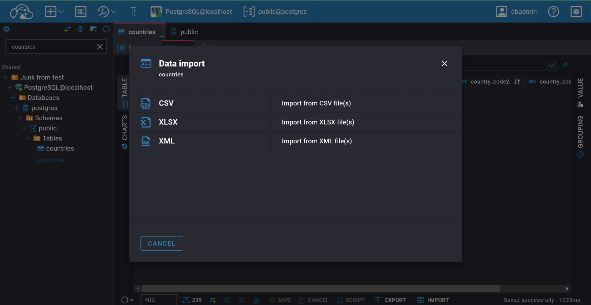 DBeaver Tutorial | How to Import Data in CloudBeaver