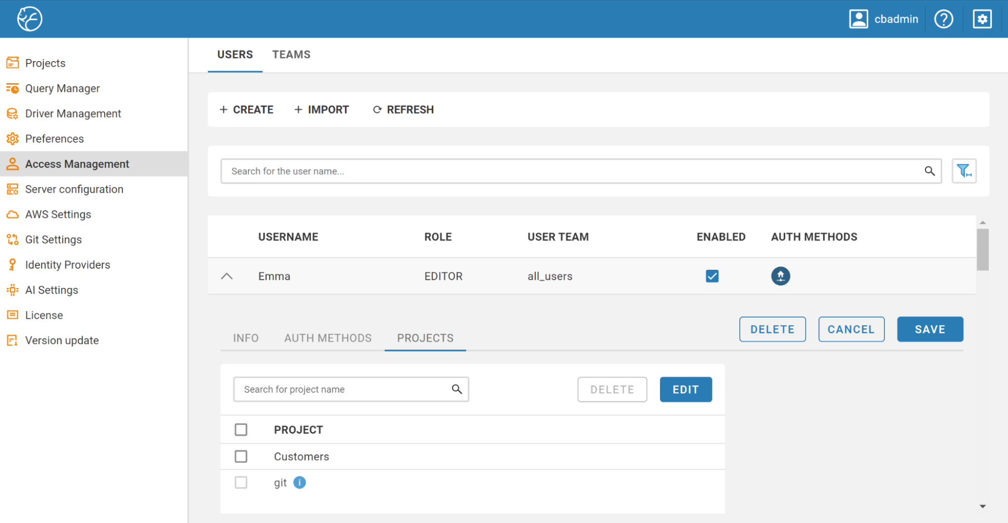 How to use datasets and charts in Team Edition