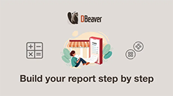 Build your report step by step with DBeaver