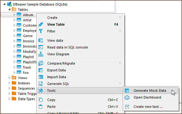 dbeaver generate create table script