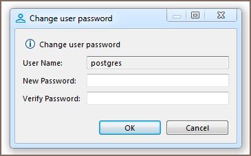 dbeaver change user password postgres