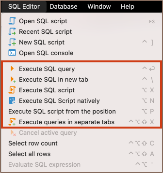 Executor de Scripts SQL